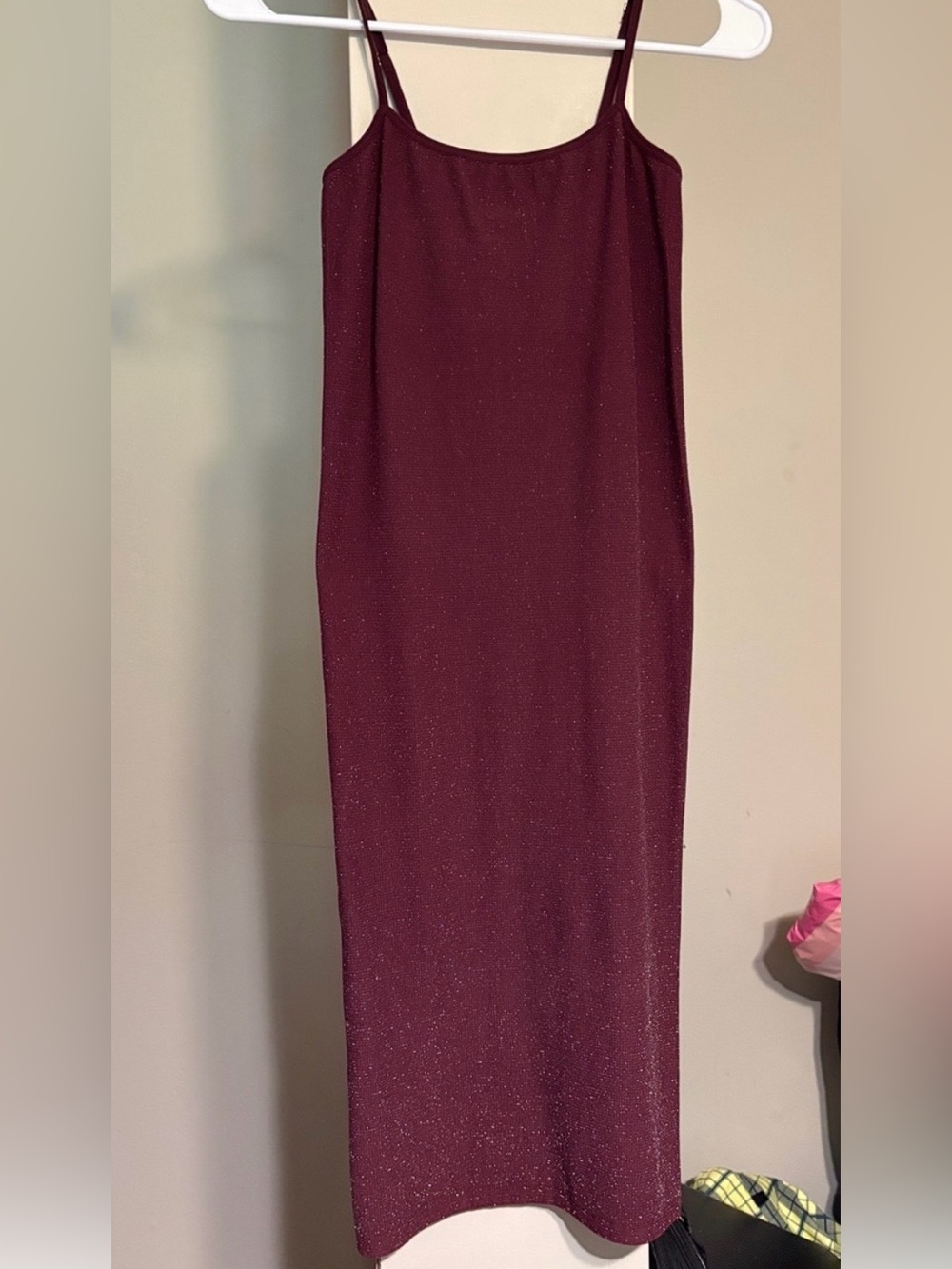 New Kathy burgundy glitter dress size 1 Tall preloved ❤️EUC #4